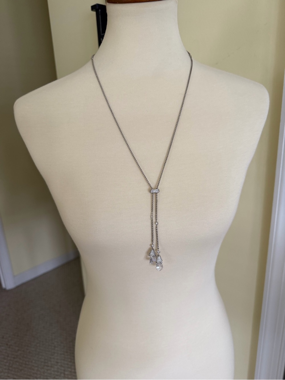 Kendra Scott Silver Station Bead Necklace